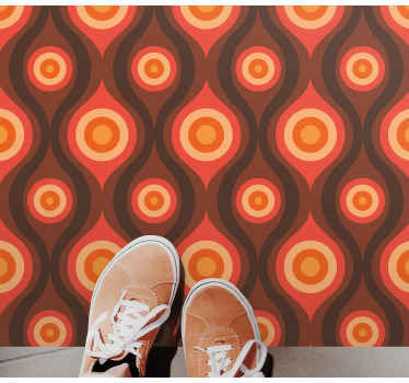 Vinyl Teppich Mosaik vintage-kreismotiv - TenStickers