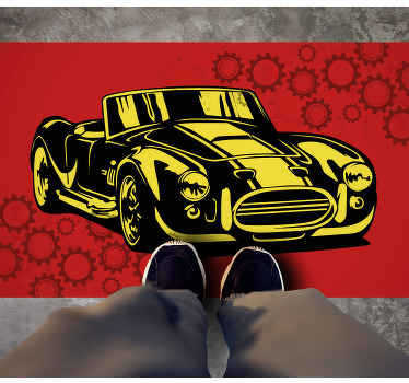 Inspirerende muskelbil stue vinyl teppe - Tenstickers