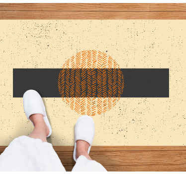 Geometric doodle shapes bedroom rug - TenStickers