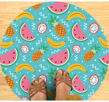 Egzotik meyveler karışımı mutfak yer karoları - TenStickers