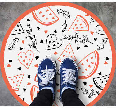 rôzne vinylové koberce pre deti vzory sladkých srdiečok - Tenstickers