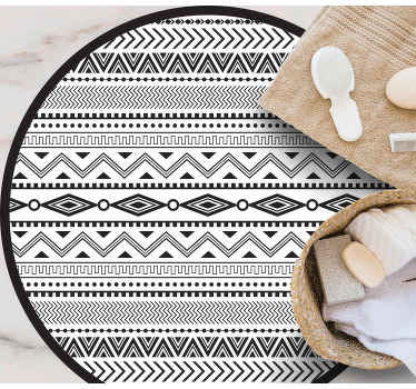 Tribal geometric pattern ethnic rug - TenStickers