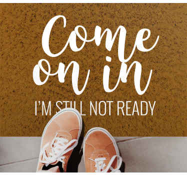 Nisem še pripravljen, ampak pridem v moderno preprogo - TenStickers