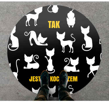 Dywan winylowy zwierzęta Tak, jestem kotem - TenStickers