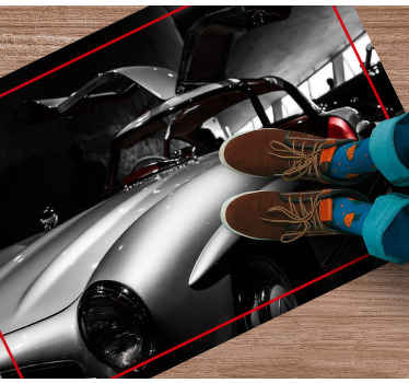 Mercedes 300sl vintage χαλί - TenStickers