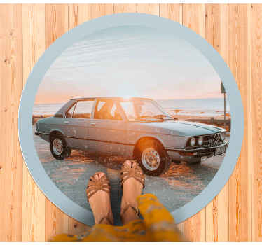 Bmw 3. 0 vintage vinyl tæppe - TenStickers