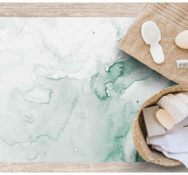 Tapis vinyle marbre tourbillon vert doux - TenStickers