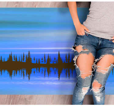 Abstrakt landskabsblanding natur vinyl tæppe - TenStickers