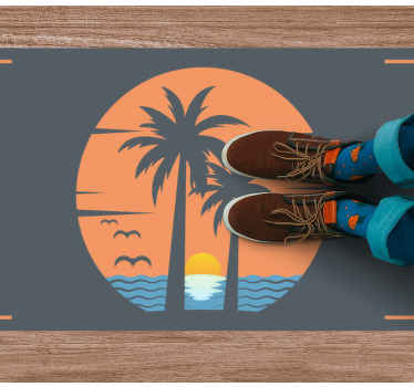 Tapete moderno de produtofofo ilha tropical - TenStickers