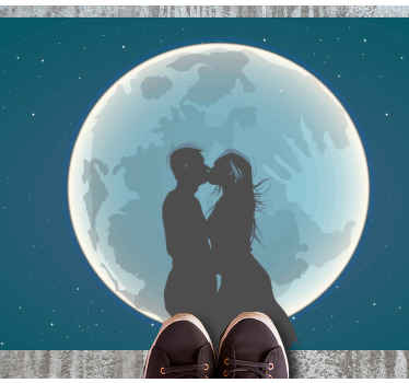 Par kysse måne bag moderne tæppe - TenStickers