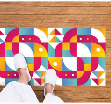 γεωμετρικά πολύχρωμα χαλιά τέχνης - TenStickers