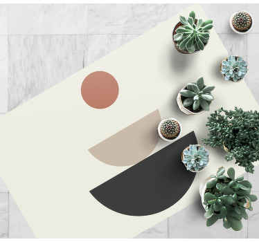 Fontanna abstrakcyjna sztuka geometryczny dywan - TenStickers