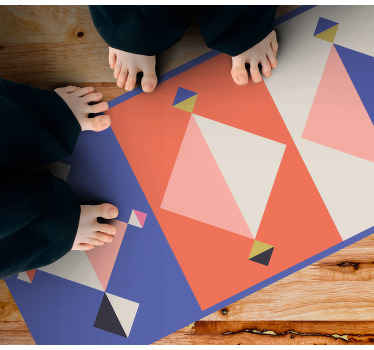 Soyut modern formlar geometrik pvc halı - TenStickers