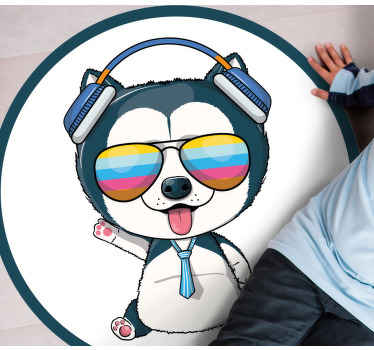 Kul pasji lik Otroške vinilna preproga - TenStickers