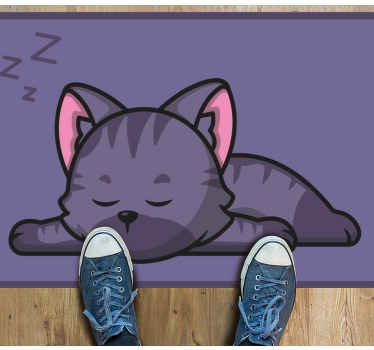 Speča mačka Tepih z živalskim potiskom - TenStickers