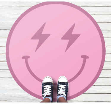 Tapete vinílico juvenil rosto sorriso eletrizante - TenStickers