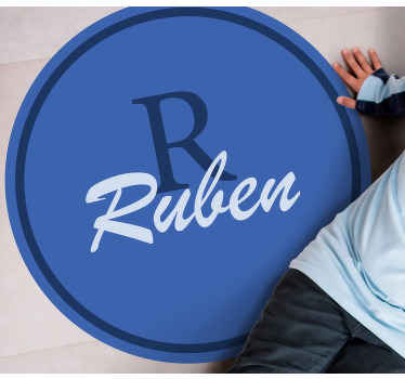 Egyéni névkör Vinil szőnyeg nevekkel - TenStickers