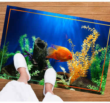 Alfombra vinílica naturaleza vibración submarina - TenVinilo