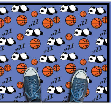 rôzne vinylové koberce pre deti spiace panda športy - Tenstickers