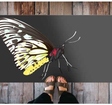 Sommerfuglebilleder natur vinyl tæppe - TenStickers