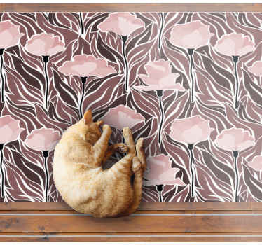 Tapis vinyle salon Modèle abstrait vintage - TenStickers