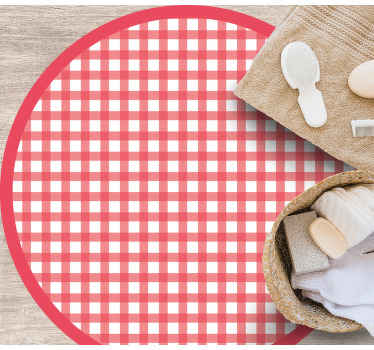 Classic Checkered Pattern striped vinyl carpet - TenStickers