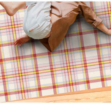 Scottish tartan patterned rectangular rug - TenStickers