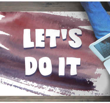 Let's do it minimalistic rug - TenStickers