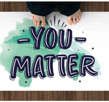 You matter artistic watercolor stain  rug - TenStickers