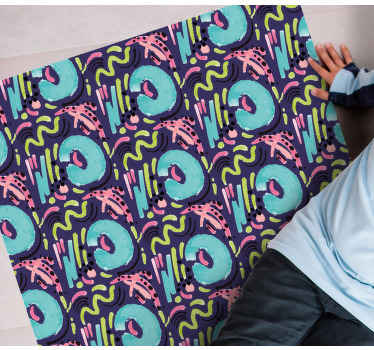 rôzne vinylové koberce pre deti hravý farebný vzor - Tenstickers