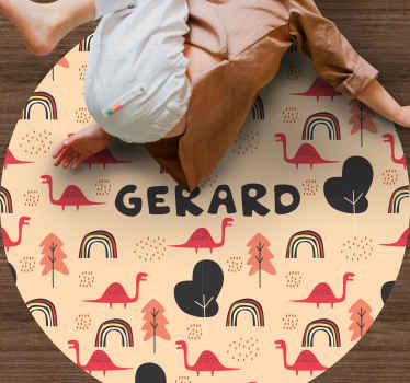 Jurassic nordiskt tema personlig matta - Tenstickers