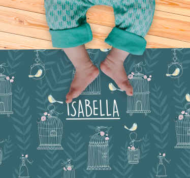 Pohjoismaiset kukat ja lintuhäkit nimi vinyylimatto - Tenstickers