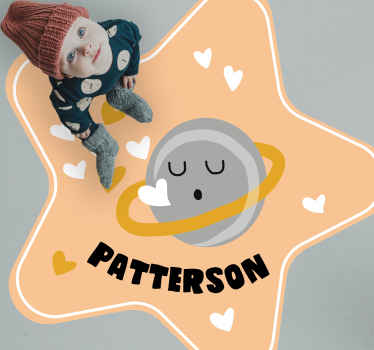 Pilkas mėnulis vinyl kilimėlis su vardu - „Tenstickers“