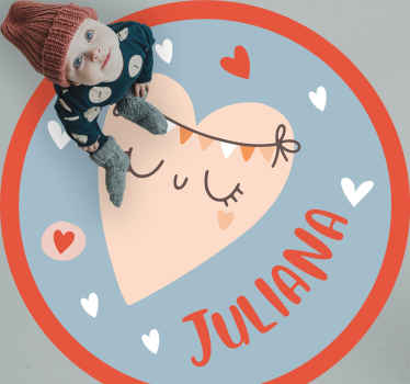 Srce z imenom Vinilne preproge v drugih vzorcih - TenStickers