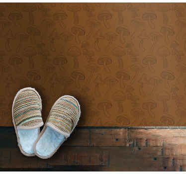 Svampe mønster natur vinyl tæppe - TenStickers