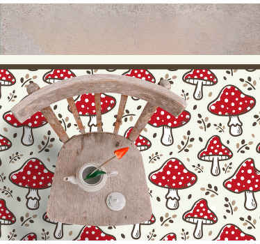 Legende svampemotiv natur vinyl tæppe - TenStickers