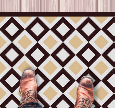 Diamon element geometric vinyl rug - TenStickers