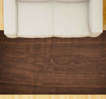 Vinylteppich Holzoptik reichhaltige walnusstextur - TenStickers