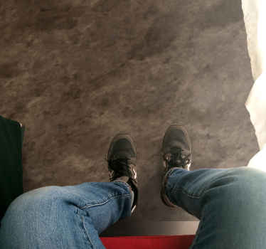 Vinyl Teppich Marmor braun eleganter effekt - TenStickers