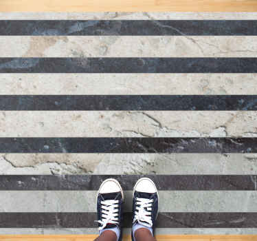 Vinylteppich Steinoptik gestreiftes steinmuster - TenStickers