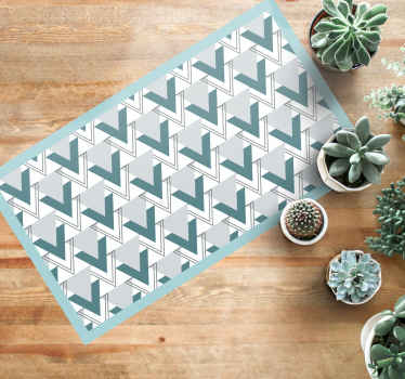 Tapete vinílico para gabinete Padrão de triângulos nórdicos em az - TenStickers