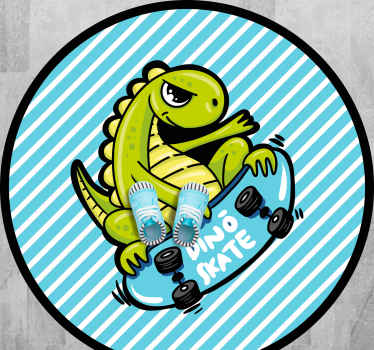 Swag skater t-rex kreslený moderní koberec - TenStickers