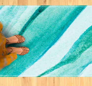 Watercolor waves texture carpet - TenStickers