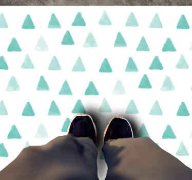 Geometrik pvc halı Üçgen motifler - TenStickers