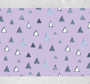 Dywan winylowy wzór geometryczny w warstwy trójkątów - TenStickers