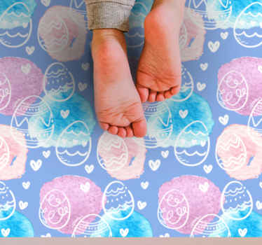 rôzne vinylové koberce pre deti farebné veľkonočné vajíčka - Tenstickers