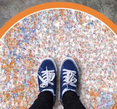 Porcelain mosaic texture kitchen floor tiles - TenStickers