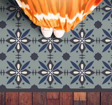 Hydraulics colored kitchen floor tiles - TenStickers