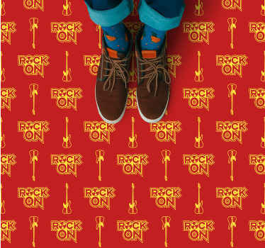 乙烯基地毯红色岩石图案 - TenStickers