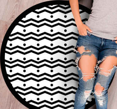 Wavy dot pattern vinilne preproge z geometrijskimi vzorci - TenStickers